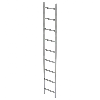 MUNK Schachtleiter Stahl verzinkt 400mm breit 9 Sprossen 2,52m lang MUNK Schachtleiter Stahl verzinkt 400mm breit 9 Sprossen 2,52m lang