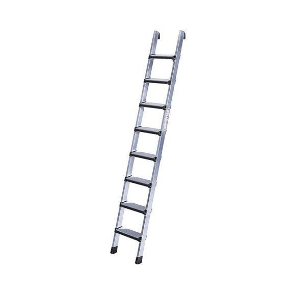 Escalera de apoyo anodizada 8 peldaños acolchados-Leer más