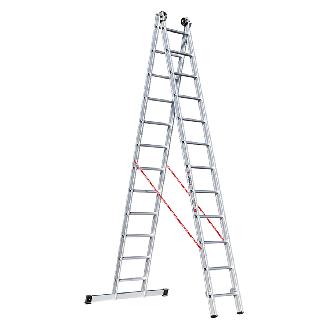 Mehrzweckleiter Premium 306 2x12 Sprossen-Beschreibung lesen