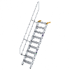 Treppe 60° inkl. Handlauf, 600mm Stufenbreite, 9 Stufen