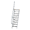Treppe 60° inkl. Handlauf, 600mm Stufenbreite, 9 Stufen Treppe 60° inkl. Handlauf, 600mm Stufenbreite, 9 Stufen