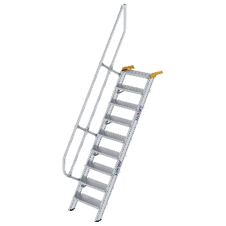 Treppe 60° inkl. Handlauf, 600mm Stufenbreite, 9 Stufen-Beschreibung lesen