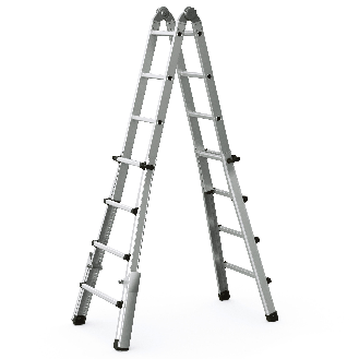 Teleskopleiter Variotec V 4x4 Sprossen-Beschreibung lesen