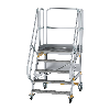 Plattformtreppe fahrbar 60° Stufenbreite 1000mm 5 Stufen Plattformtreppe fahrbar 60° Stufenbreite 1000mm 5 Stufen
