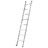 Iller Stufen-Anlegeleiter Alu Ergo Plus ohne Traverse mit 8 Stufen 3,33m AH Iller Stufen-Anlegeleiter Alu Ergo Plus ohne Traverse mit 8 Stufen 3,33m AH
