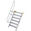 Treppe 60° inkl. Handlauf, 1000mm Stufenbreite, 6 Stufen