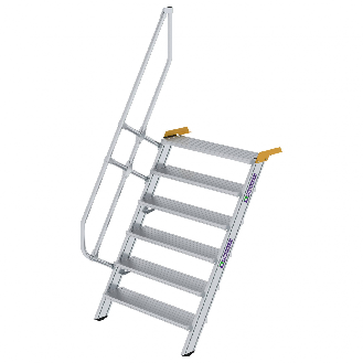 Treppe 60° inkl. Handlauf, 1000mm Stufenbreite, 6 Stufen-Beschreibung lesen