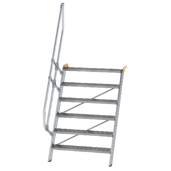 Treppe 60° inkl. Handlauf, 1000mm Stufenbreite, 6 Stufen-Beschreibung lesen