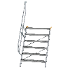 Treppe 60° inkl. Handlauf, 1000mm Stufenbreite, 6 Stufen