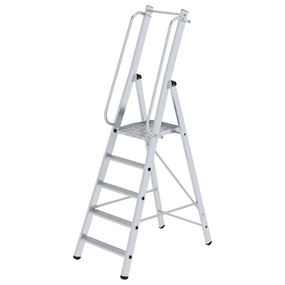 ML Bauleiter Aluminium-Stufenstehleiter 5 Stufen-Beschreibung lesen