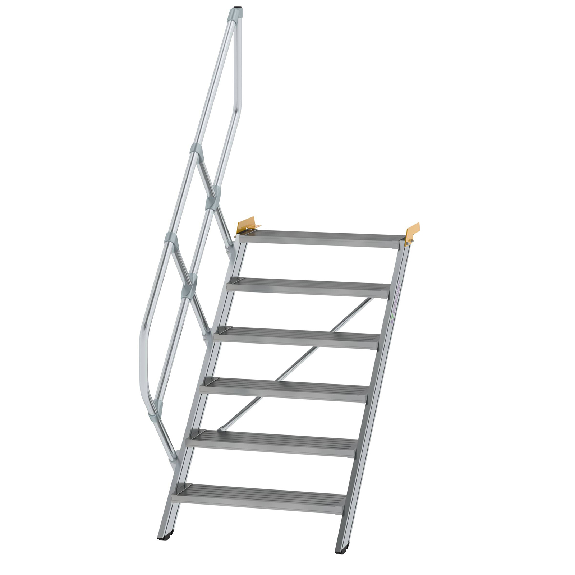 Treppe 45° inkl. Handlauf, 800mm Stufenbreite, 6 Stufen Treppe 45° inkl. Handlauf, 800mm Stufenbreite, 6 Stufen-Beschreibung lesen