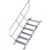 Treppe 45° inkl. Handlauf, 800mm Stufenbreite, 6 Stufen