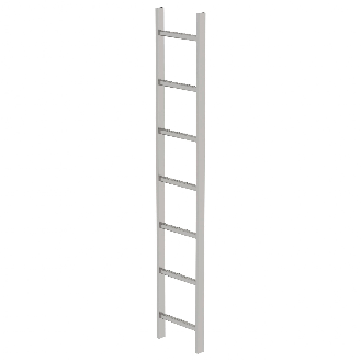 MUNK Schachtleiter aus Edelstahl 300mm breit 7 Sprossen 1,96m lang-Beschreibung lesen