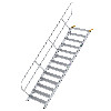 Treppe 45° inkl. Handlauf, 1000mm Stufenbreite, 13 Stufen
