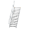 Treppe 45° inkl. Handlauf, 1000mm Stufenbreite, 13 Stufen Treppe 45° inkl. Handlauf, 1000mm Stufenbreite, 13 Stufen