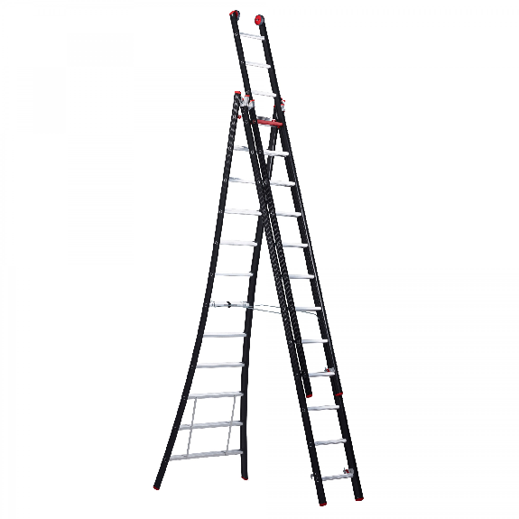 Nevada Mehrzweckleiter NZR 3083 3x12 Sprossen-Beschreibung lesen