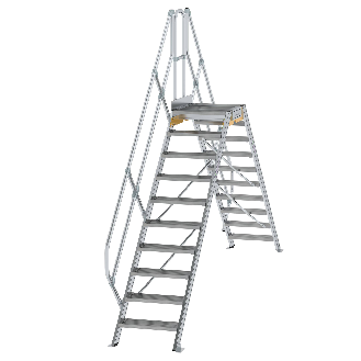 Überstieg 45° inkl. einen Handlauf, Stufenbreite 600mm, 2x10 Stufen-Beschreibung lesen