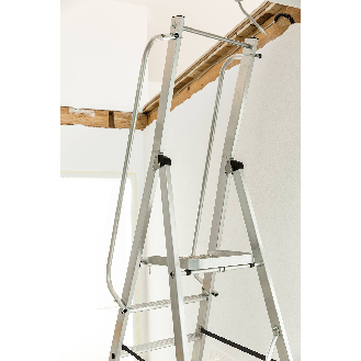 MUNK ML Bauleiter Aluminium-Stufenstehleiter 4 Stufen-Beschreibung lesen