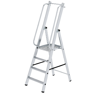 MUNK ML Bauleiter Aluminium-Stufenstehleiter 4 Stufen-Beschreibung lesen