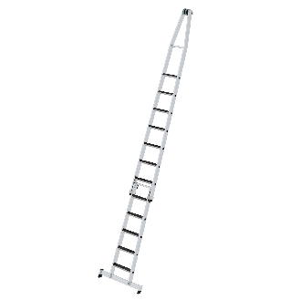 Stufen-Glasreinigerleiter 2-teilig mit clip-step R13 und nivello Traverse 5+7 Stufen-Beschreibung lesen
