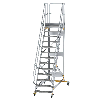 Plattformtreppe fahrbar 60° Stufenbreite 800mm 13 Stufen Plattformtreppe fahrbar 60° Stufenbreite 800mm 13 Stufen