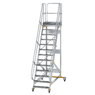 Plattformtreppe fahrbar 60° Stufenbreite 800mm 13 Stufen-Beschreibung lesen