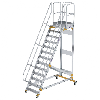 Plattformtreppe fahrbar 60° Stufenbreite 800mm 13 Stufen