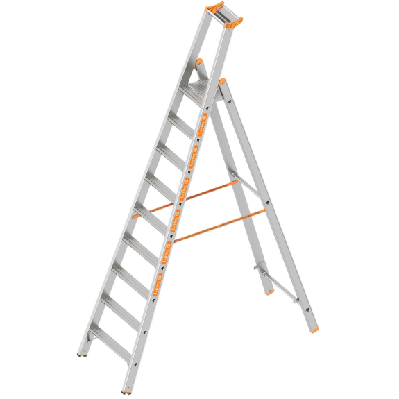 Escabeau Layher Topic 1064 9 marches-Leggi tutto