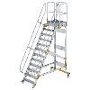 Plattformtreppe fahrbar 60° Stufenbreite 800mm 12 Stufen
