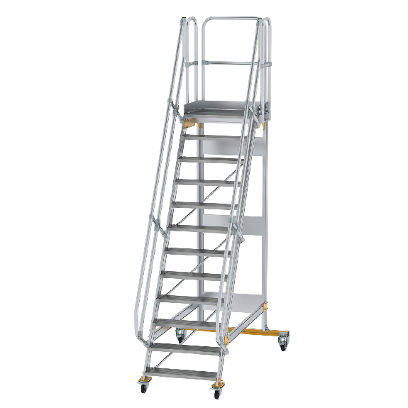 Scala a piattaforma mobile 60° larghezza gradino 800 mm 12 gradini-Leggi tutto