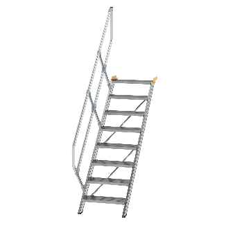 Treppe 45° inkl. Handlauf, 600mm Stufenbreite, 8 Stufen-Beschreibung lesen