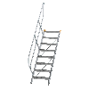 Treppe 45° inkl. Handlauf, 600mm Stufenbreite, 8 Stufen