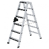 Stehleiter beidseitig begehbar mit relax-step 2x6 Stufen