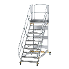 Plattformtreppe fahrbar 45° Stufenbreite 1000mm 11 Stufen Plattformtreppe fahrbar 45° Stufenbreite 1000mm 11 Stufen