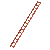 MUNK Aluminium Dachleiter 15 Sprossen rot MUNK Aluminium Dachleiter 15 Sprossen rot