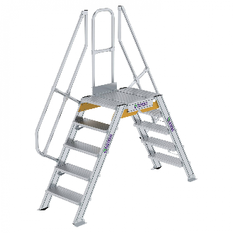 Überstieg 60° inkl. einen Handlauf, Stufenbreite 600mm, 2x5 Stufen-Beschreibung lesen