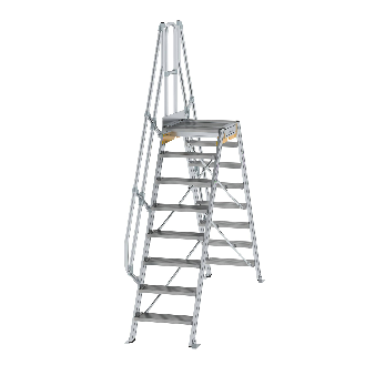 Überstieg 60° inkl. einen Handlauf, Stufenbreite 600mm, 2x8 Stufen-Beschreibung lesen