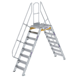 Überstieg 60° inkl. einen Handlauf, Stufenbreite 600mm, 2x8 Stufen-Beschreibung lesen