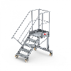 Fahrbare Treppe 45° mit 5 Stufen