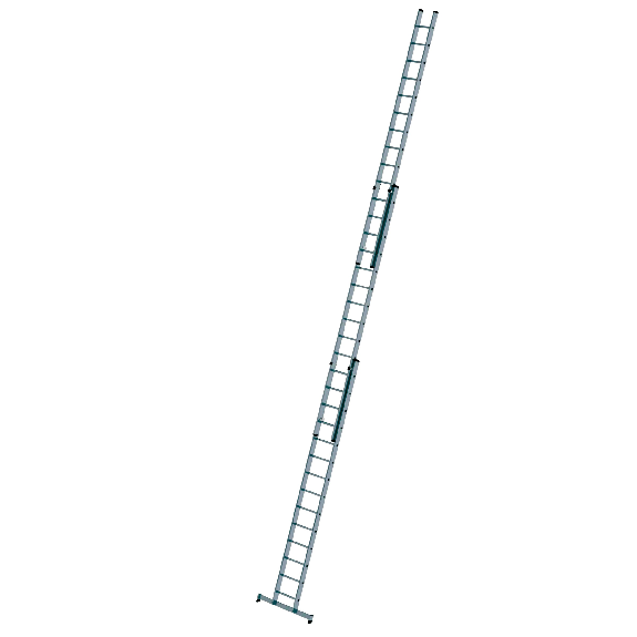 Schiebeleiter mit nivello-Traverse 3x14 Sprossen Schiebeleiter mit nivello-Traverse 3x14 Sprossen-Beschreibung lesen
