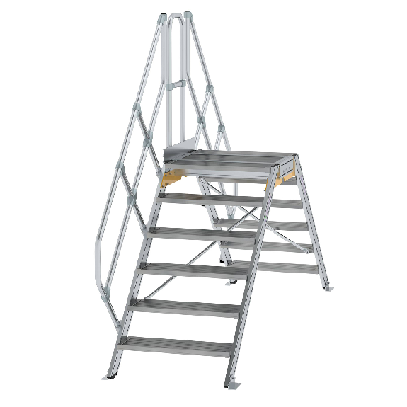 Überstieg 45° inkl. einen Handlauf, Stufenbreite 800mm, 2x6 Stufen-Beschreibung lesen