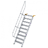 Treppe 60° inkl. Handlauf, 800mm Stufenbreite, 9 Stufen