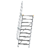 Treppe 60° inkl. Handlauf, 800mm Stufenbreite, 9 Stufen
