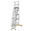 Plattformtreppe fahrbar 60° Stufenbreite 600mm 14 Stufen