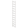Schachtleiter aus Edelstahl 400mm breit 12 Sprossen 3,36m lang Schachtleiter aus Edelstahl 400mm breit 12 Sprossen 3,36m lang