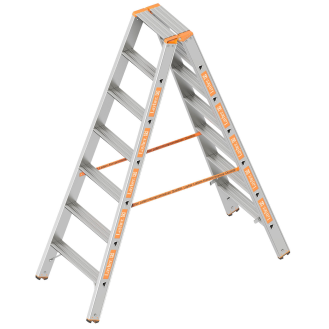 Layher Topic 1043 Stufenstehleiter 2x7 Stufen-Beschreibung lesen