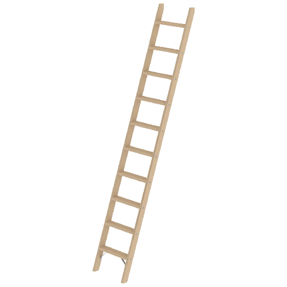 MUNK Holz-Anlegeleiter ohne Traverse 10 Stufen MUNK Holz-Anlegeleiter ohne Traverse 10 Stufen-Beschreibung lesen