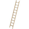 MUNK Holz-Anlegeleiter ohne Traverse 10 Stufen MUNK Holz-Anlegeleiter ohne Traverse 10 Stufen
