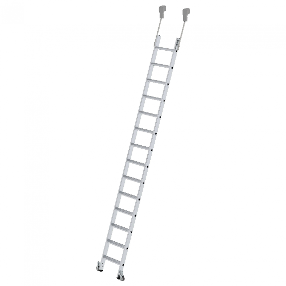Fahrbare Aluminium-Regalleiter 14 Stufen-Beschreibung lesen