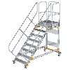 Plattformtreppe fahrbar 45° Stufenbreite 800mm 8 Stufen